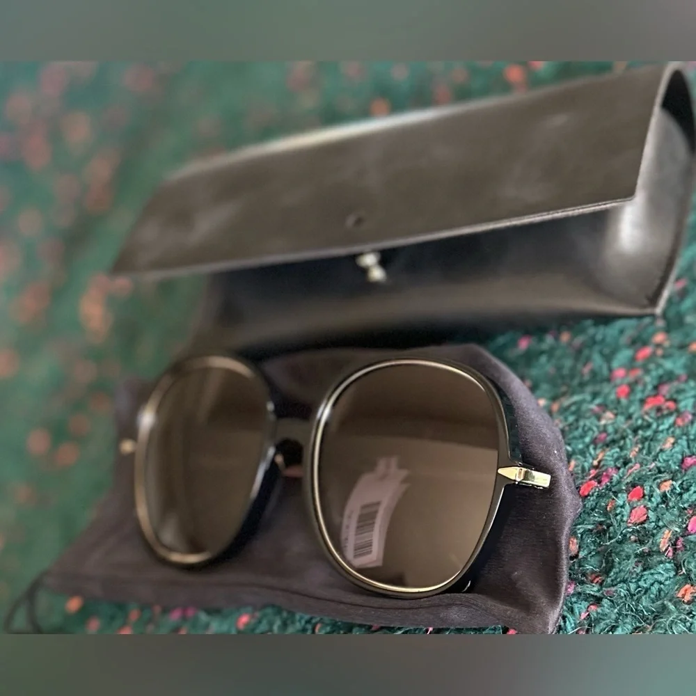 RARE rag & bone 1031/G/S Oversized Round Sunglasses NWT Full Set